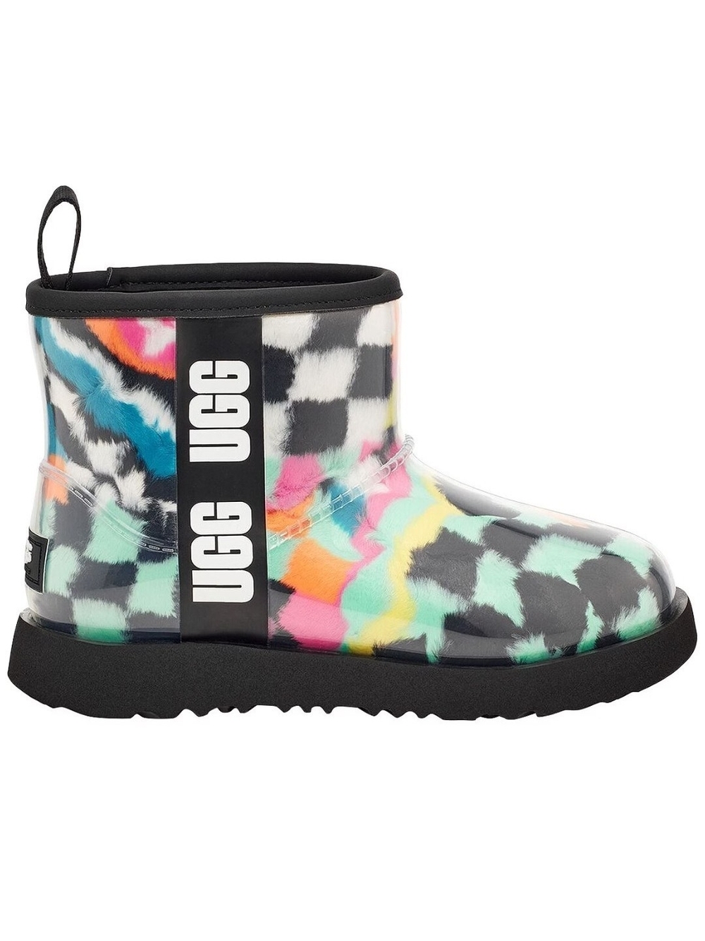 UGG Multicolor Faux-Fur Rain Boot